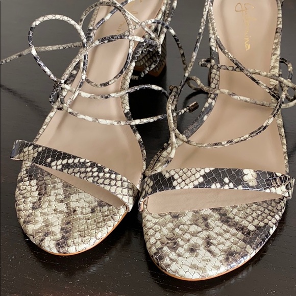 Anthropologie Snake Print Heels - Picture 4 of 5